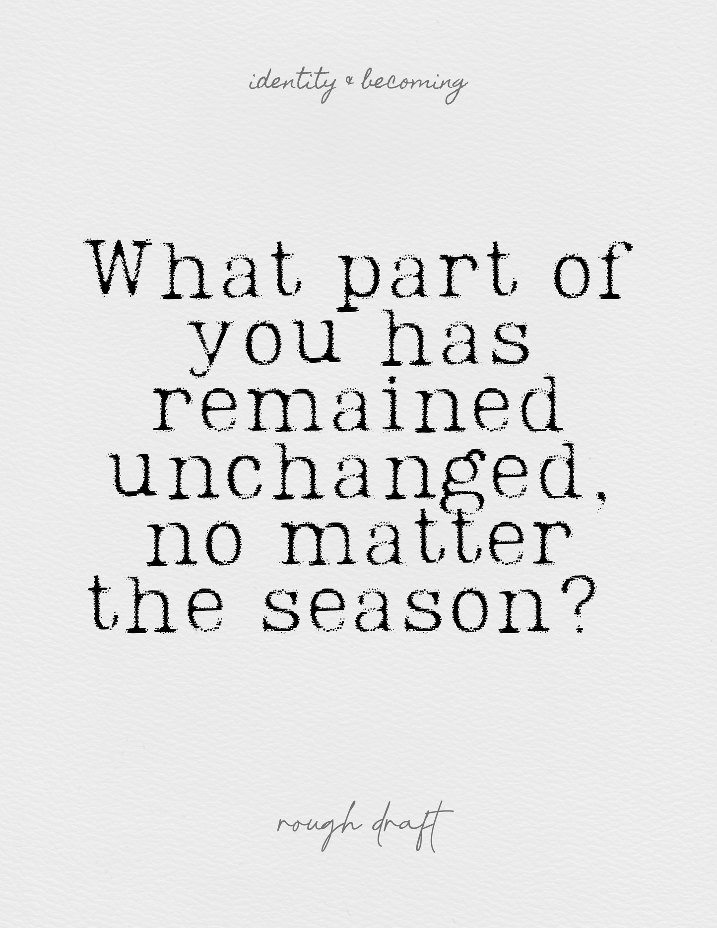 The In-Between — Journal Edition