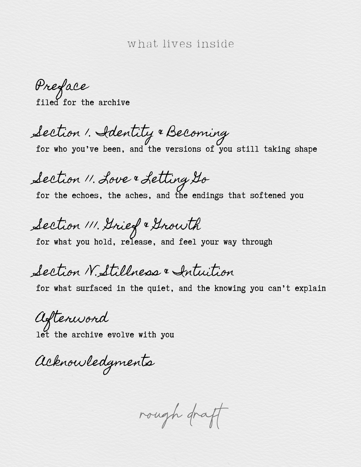 The In-Between — Journal Edition